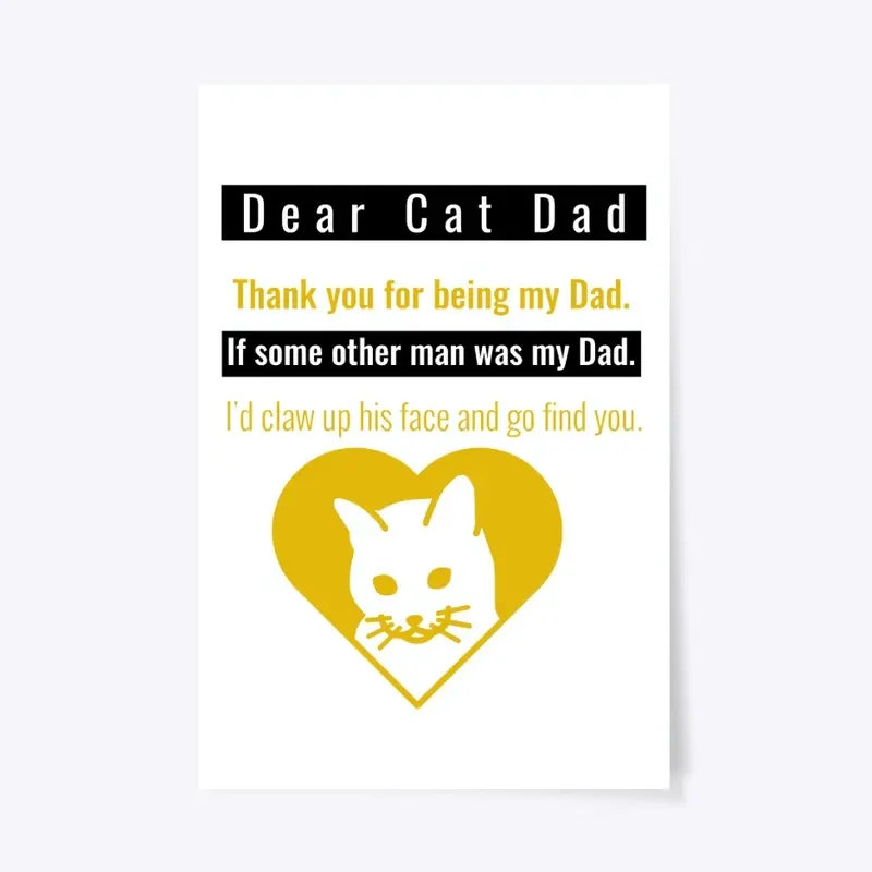 Dear Cat Dad Thank You 