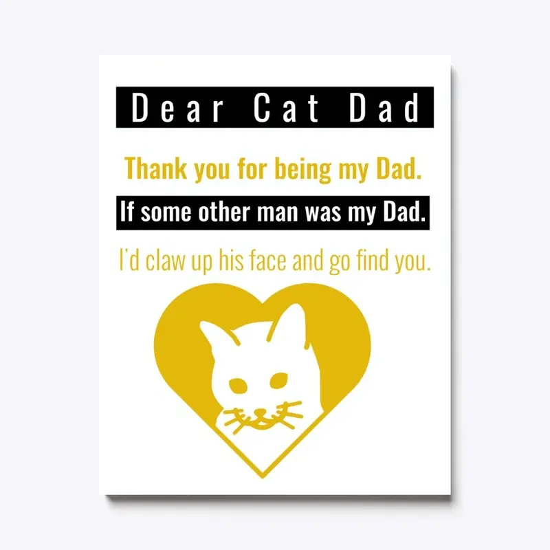 Dear Cat Dad Thank You 